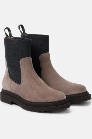 Brunello Cucinelli Botines de ante