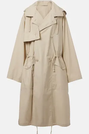 LEMAIRE Gabardina de algodón con capucha