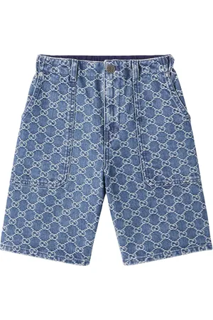 Gucci Bermudas de denim con GG