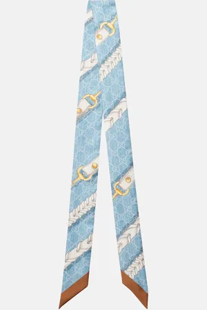 Gucci Pañuelo de seda con GG