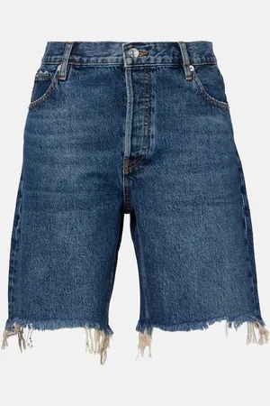 Frame Shorts de denim de tiro alto