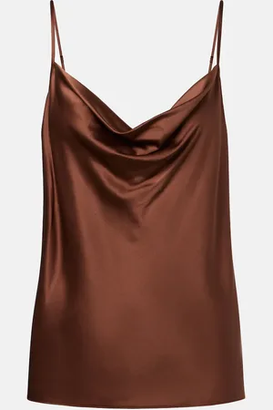 VERONICA BEARD Top lencero Sola en mezcla de seda