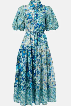ALÉMAIS Alémais Vestido camisero Sacha de ramio floral
