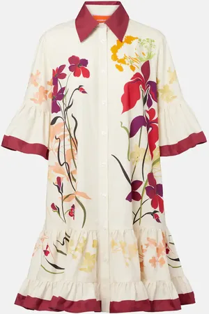 La DoubleJ Vestido camisero Choux de popelín de algodón de algodón