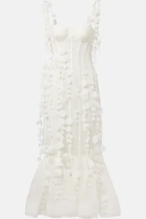 ZIMMERMANN Vestido de fiesta Dawning de lino y seda