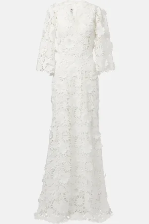 MONIQUE LHUILLIER Vestido de novia de encaje floral
