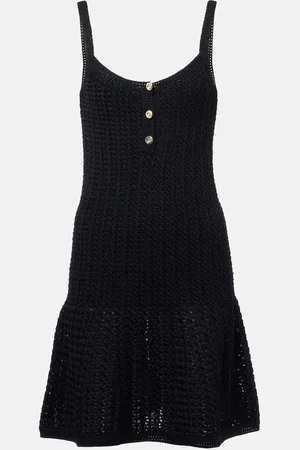 Gucci Vestido corto de punto gofrado