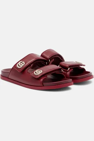 Gucci Sandalias de piel con GG