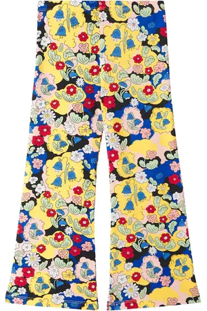 Mini Rodini Pantalones flared en mezcla de algodón