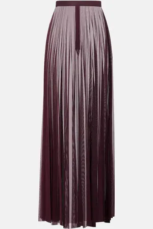 The Frankie Shop Falda larga Vallen de malla transparente