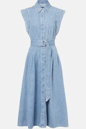 VERONICA BEARD Vestido midi Fuller de denim