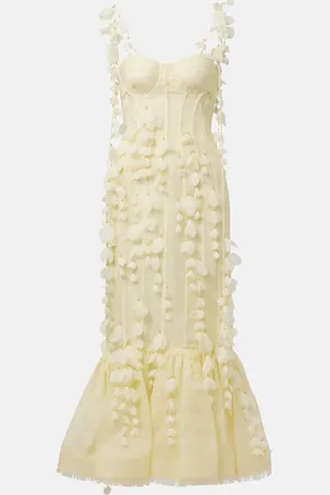 ZIMMERMANN Vestido de fiesta Dawning de lino y seda