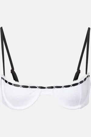 SAME Top de bikini con bordado inglés