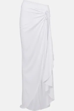 CHRISTOPHER ESBER Falda midi Crescent asimétrica drapeada
