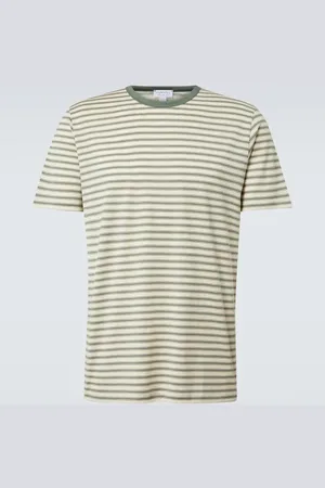 Sunspel Camiseta de jersey de algodón a rayas