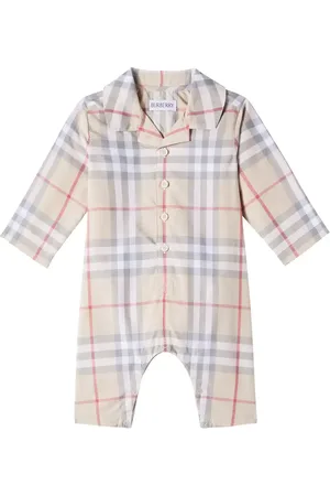 Burberry Bebé - body de algodón con Burberry Check