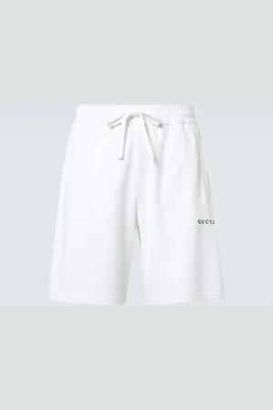Gucci Shorts de jersey de algodón con Web