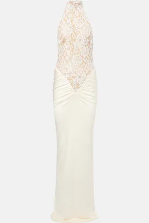 Ilkyaz Ozel Vestido de fiesta Cass bordado y fruncido