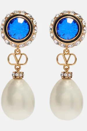 VALENTINO Pendientes VLogo adornados