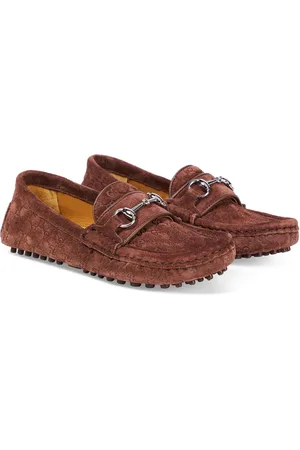 Gucci Mocasines de ante GG con Horsebit