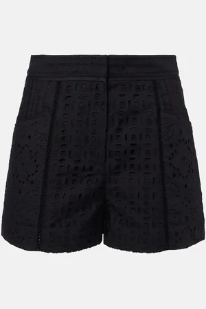 VERONICA BEARD Shorts Fabian de algodón adornados