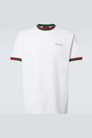Gucci Camiseta de jersey de algodón con logo