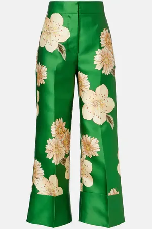 ALÉMAIS Alémais Pantalones rectos Sage florales