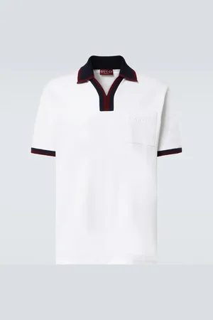 Gucci Polo de piqué de algodón