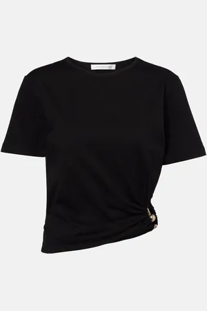 CHRISTOPHER ESBER Crop top de jersey de algodón adornado