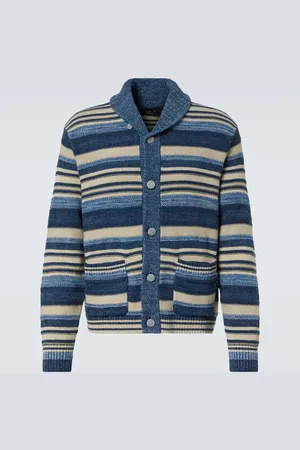 Ralph Lauren Cárdigan de algodón y lino a rayas