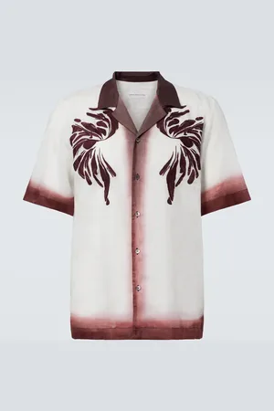 DRIES VAN NOTEN Camisa bowling bordada