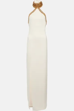 Tom Ford Vestido de fiesta de mezcla de seda adornado