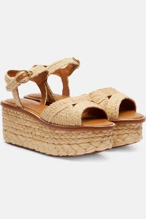 Robert Clergerie Sandalias con plataforma Arty de rafia