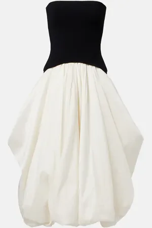 Simkhai Vestido midi Izzy de tafetán