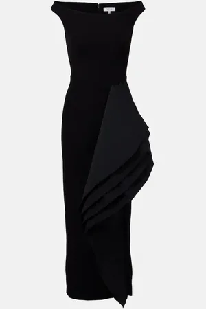 Safiyaa Vestido midi Bree drapeado
