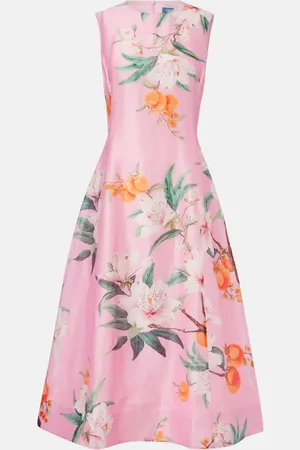 LEO LIN Vestido midi Cleo en mezcla de lino
