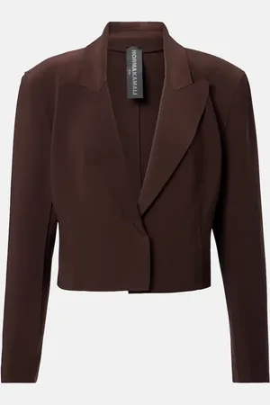 Norma Kamali Blazer cropped de jersey