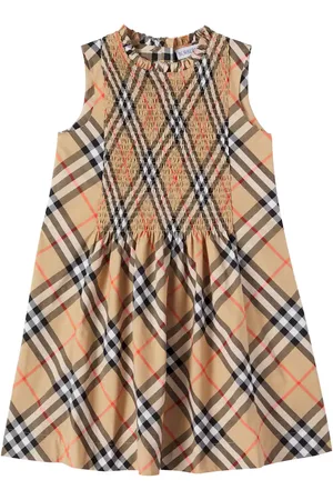 Burberry Vestido de algodón con Burberry Check