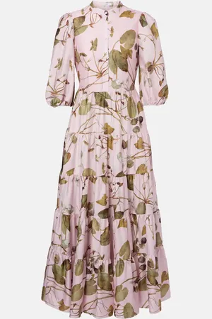 Erdem Vestido camisero de algodón floral