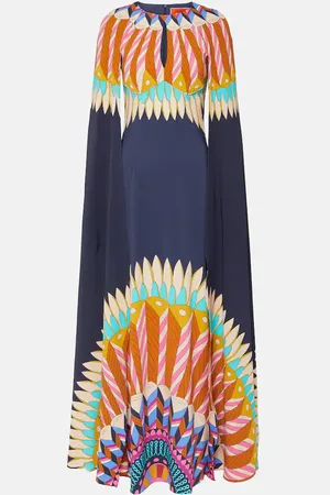 La DoubleJ Vestido de fiesta Hathor de sablé estampado