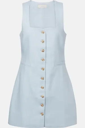 FAITHFULL THE BRAND Vestido corto Jaques de lino