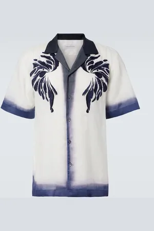 DRIES VAN NOTEN Camisa bowling bordada
