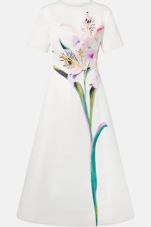 LEO LIN Vestido midi Caroline floral