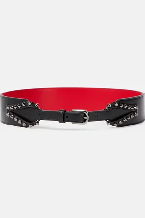 Christian Louboutin Cinturón Cabata de piel con tachuelas