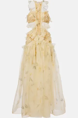 ZIMMERMANN Vestido largo Balance de organza de seda