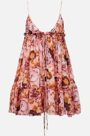 Chloé Chloé Vestido corto de seda floral
