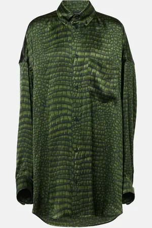 Balenciaga Camisa oversized Cocoon de satén de seda