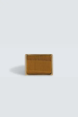 DRIES VAN NOTEN Anillo con ojo de tigre
