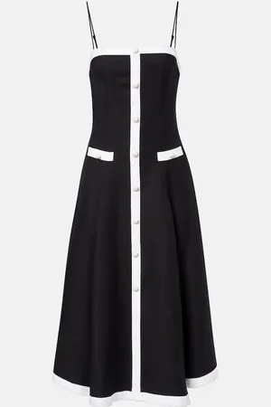 Simkhai Vestido midi Cordelia en mezcla de lino