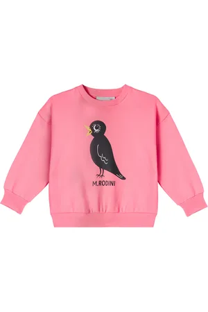 Mini Rodini Sudadera Blackbird de jersey de algodón